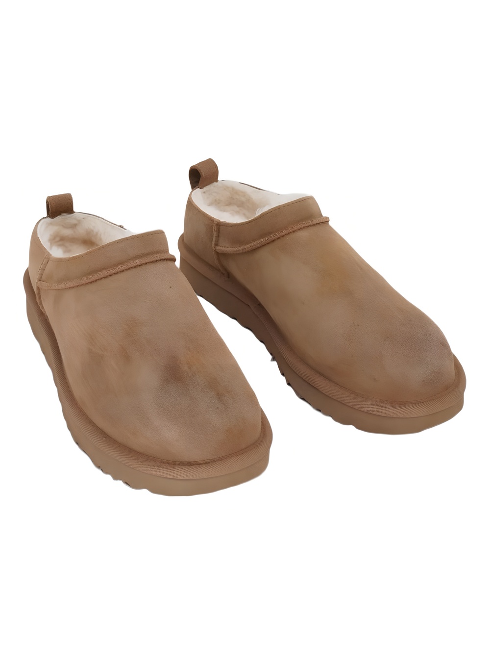 UGG Womens Classic Micro Pull Tab Boots Chestnut Size 8M